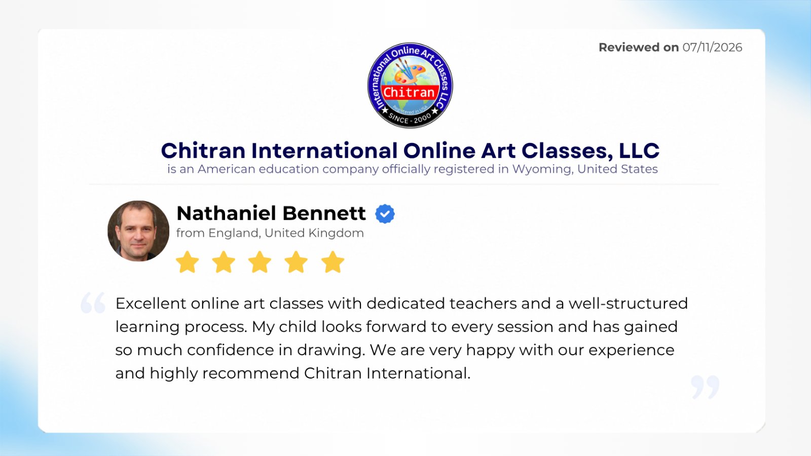 Review from a Chitran art student’s parent