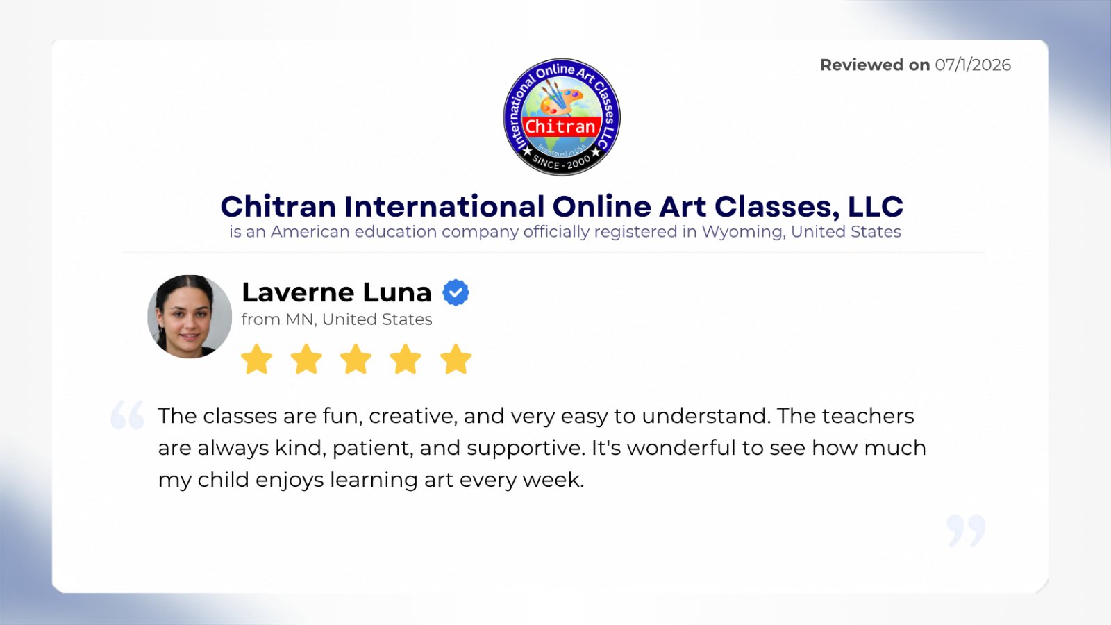 Parent review of children’s online drawing progress at Chitran